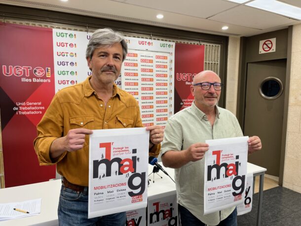 UGT i CCOO criden a sortir al carrer l’1 de Maig