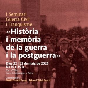 La UIB organitza jornades sobre franquisme i memòria