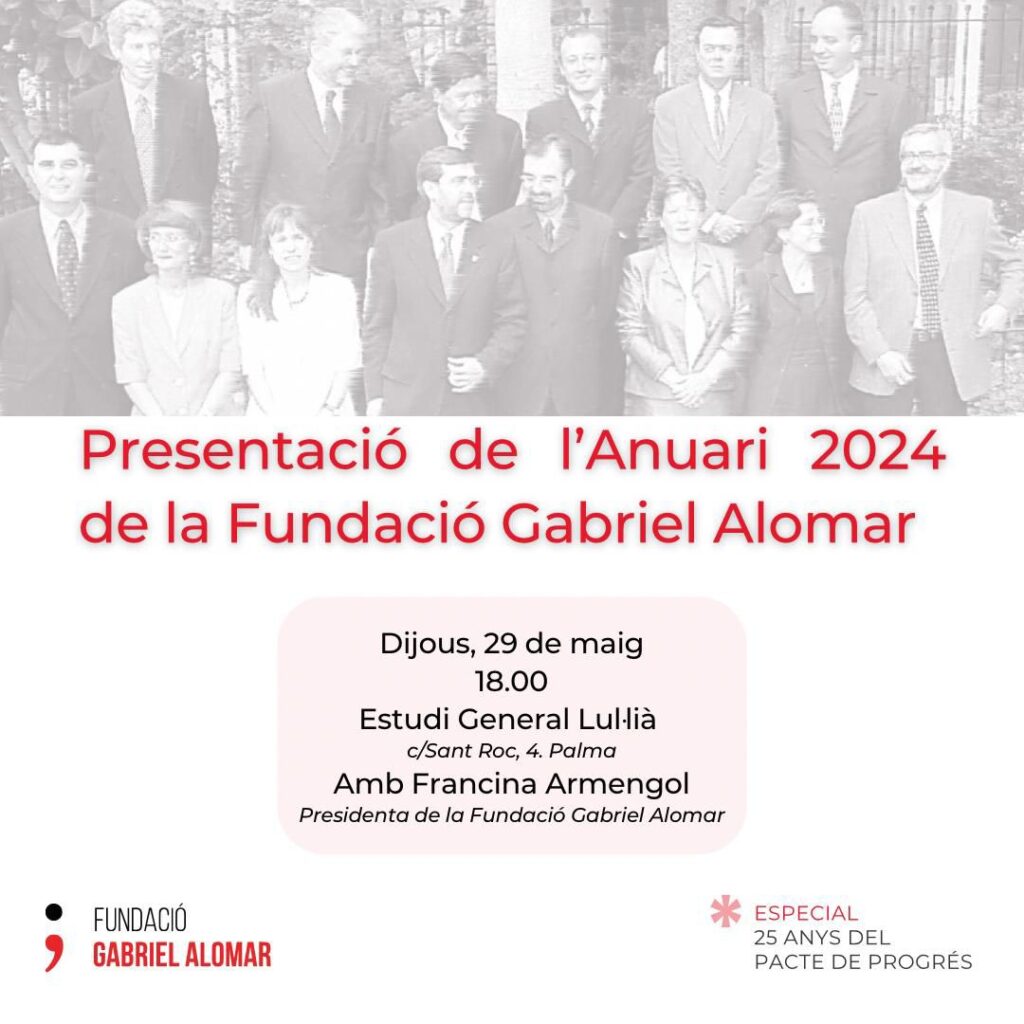 Presentació de l’Anuari 2024 de la Fundació Gabriel Alomar