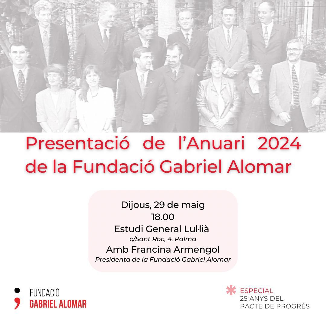 Presentació de l’Anuari 2024 de la Fundació Gabriel Alomar