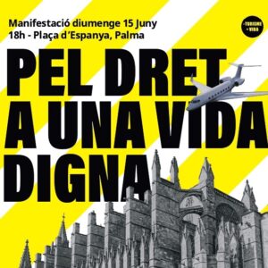 15J: mobilització a Palma contra la massificació turística